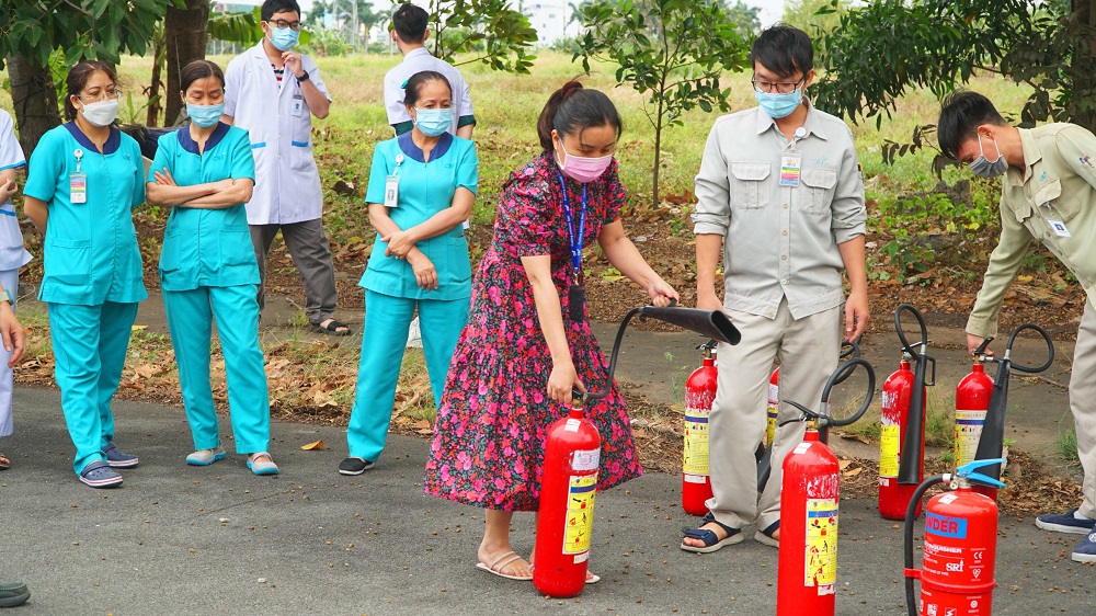 Bệnh viện Quốc tế City diễn tập Phòng Cháy Chữa Cháy